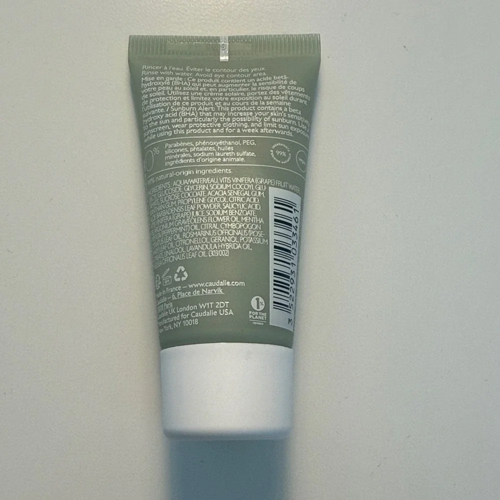 Caudalie Vinopure Purifying Gel Cleanser 30mL Combination to Acne Prone Skin‎